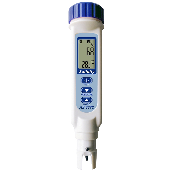 100.0ppt Salt NaCl Tester ATC Pen Type Salinity & Temperature Meter 9999 ppm